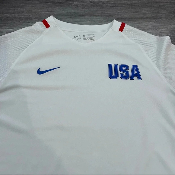 NIKE YOUTH US SOCCER 2016 STADIUM HOME WHITE JERSEY YOUTH XL (845367-100) - Picture 3 of 8